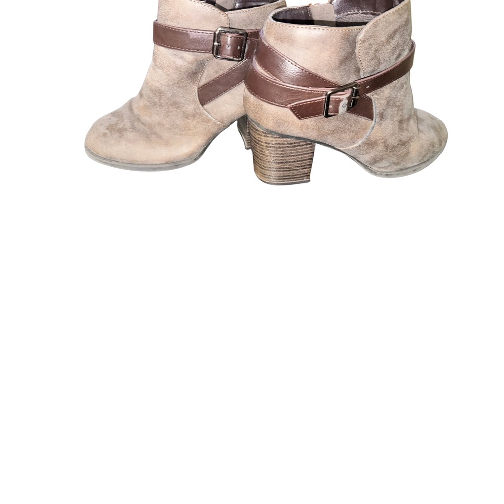 Stylish Tan and Brown Women's Ankle Boots